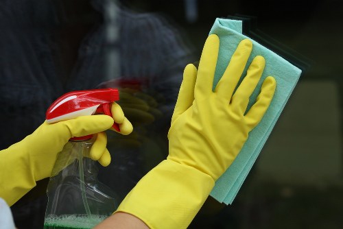 Cleaner reviewing a customer complaint form