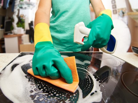 Detailed cleaning work in a Belsize Park home or office