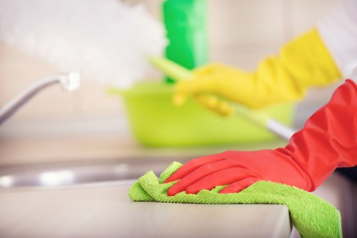 Deep bathroom cleaning in Belsizepark residence